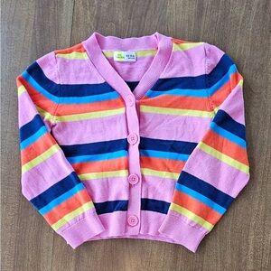 Epic Threads Pink and Multicolor Striped Cardigan